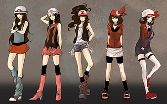 Dawn Elaine Gloria Hilda Kris Leaf Lyra May Selene Serena 4K HD Pokemon  Wallpapers, HD Wallpapers