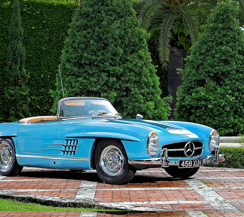 mercedes benz, mercedes old, south benzers lb, HD wallpaper