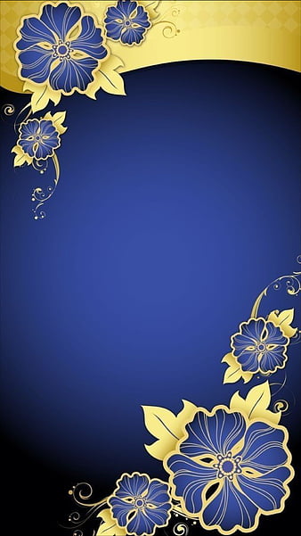 Flowers, abstract, blue, desenho, yellow, HD phone wallpaper | Peakpx