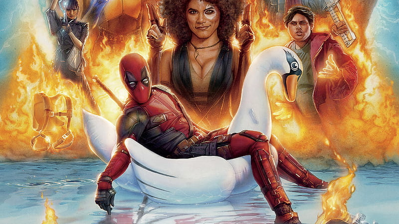 Deadpool 2 Mocking Poster, deadpool-2, 2018-movies, movies, domino, deadpool, poster, HD wallpaper