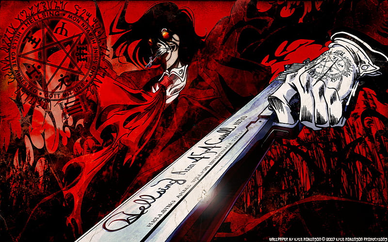 Anime, Vampire, Gun, Hellsing, Alucard (Hellsing), HD wallpaper
