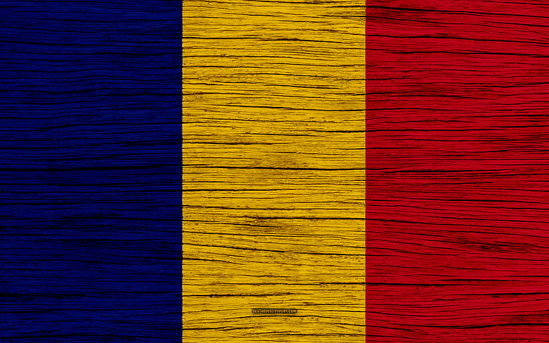 Flag of Romania Europe, wooden texture, Romanian flag, national symbols, Romania flag, art, Romania, HD wallpaper
