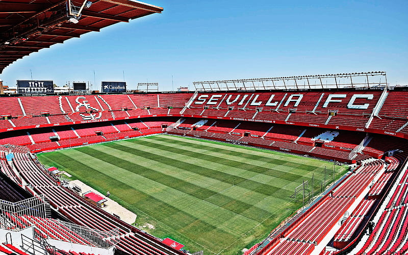 Ramon Sanchez Pizjuan Stadium, Seville, Spain, Sevilla FC stadium, Spanish football stadium, La Liga, sports arenas, HD wallpaper