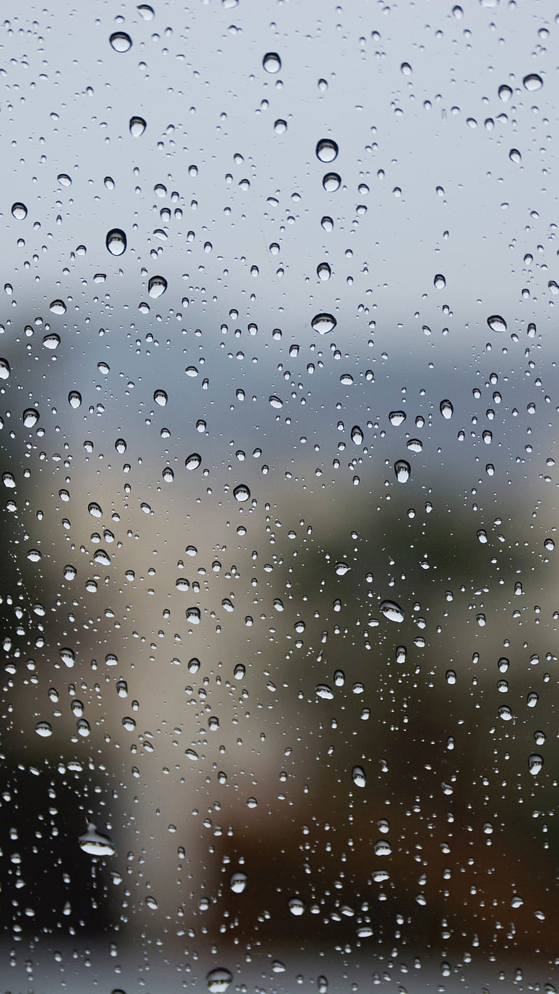 Drops, rain, raindrops, rainy, weather, wet, window, HD phone wallpaper
