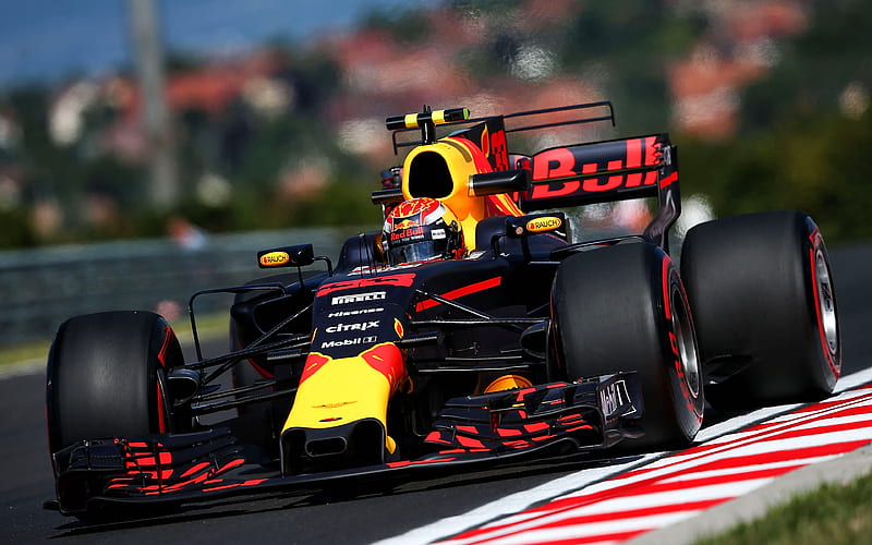Max Verstappen, 2017, raceway, Red Bull Racing, RB13, Formula 1, F1, Formula One, HD wallpaper