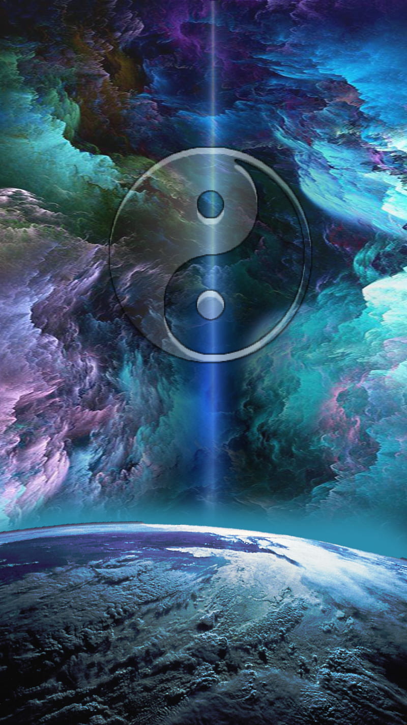 World Serenity, beam, color, earth, peace, serenity, world, yang, ying, HD phone wallpaper