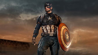 Captain America Shield Saver, captain-america, superheroes, artwork, artist, artstation, HD wallpaper