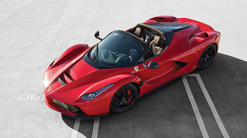 2017 Ferrari LaFerrari Aperta, 2016 Paris Motor Show, Convertible, Hybrid, V12, car, HD wallpaper