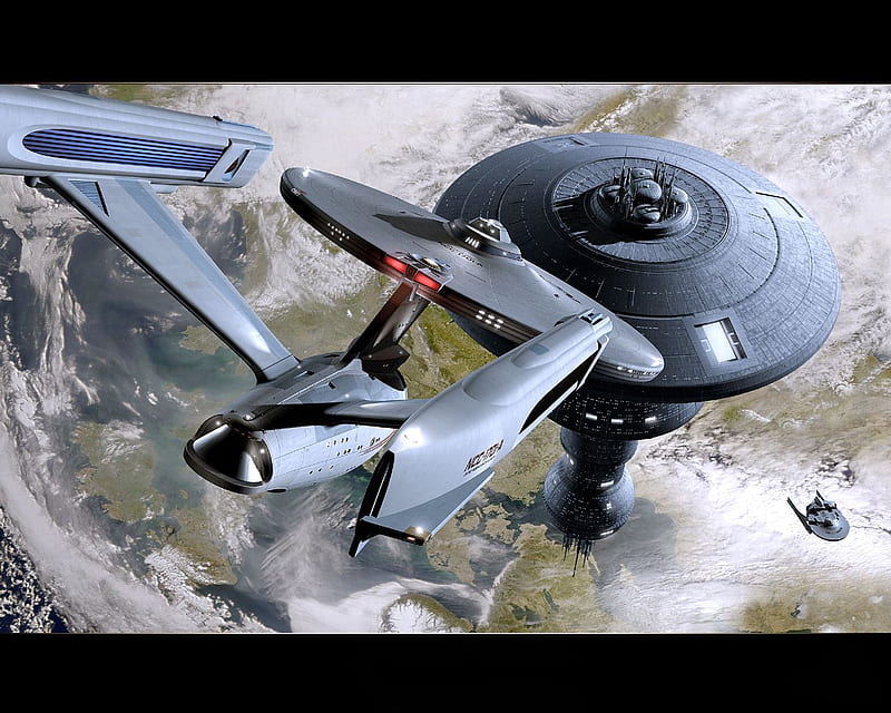 Enterprise 1701-A, ship, space, trek, enterprise, star, HD wallpaper