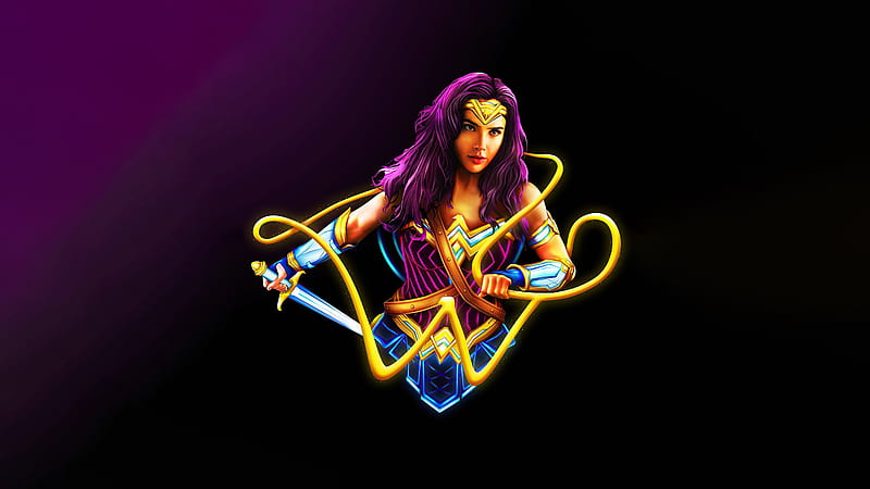 Wonder Woman Minimal , wonder-woman, superheroes, minimalism, minimalist, artist, artwork, digital-art, HD wallpaper