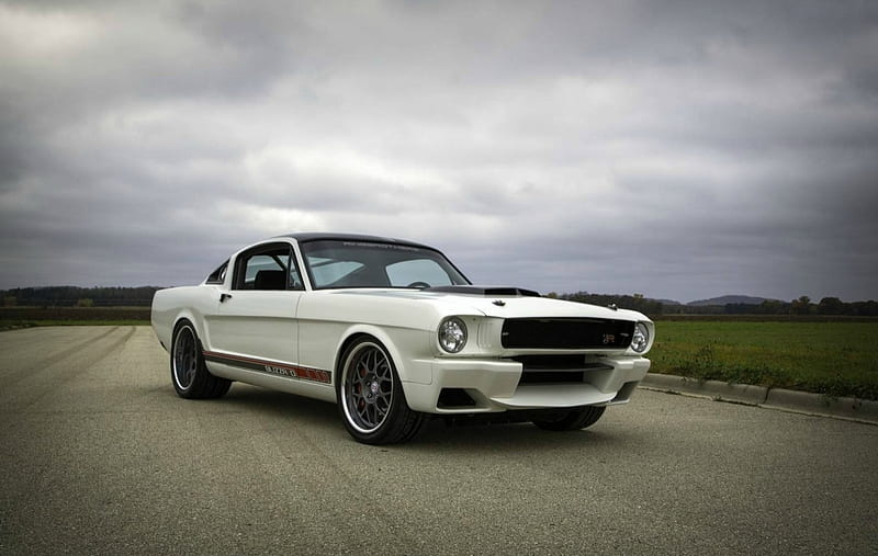 Ringbrothers-1965-Mustang, Classic, White, Ford, Custom, HD wallpaper