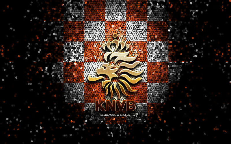 Netherlands Holland Knvb Football Soccer Flag Raised Clear Domed Lens Decal