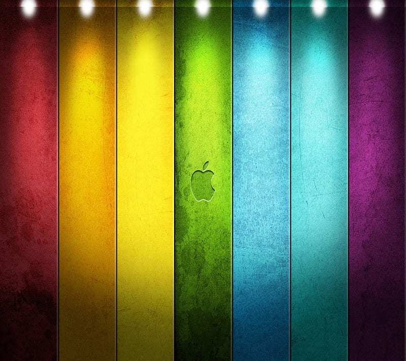 Apple, colorful, colors, HD wallpaper