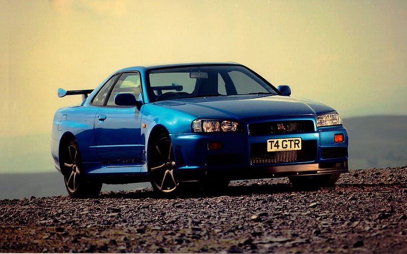 1999 Nissan Skyline GT-R V-spec, Coupe, Inline 6, R34, Turbo, car, HD wallpaper