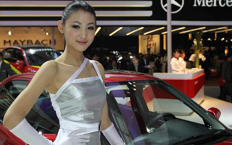 2012 Beijing auto show beautiful models 19, HD wallpaper