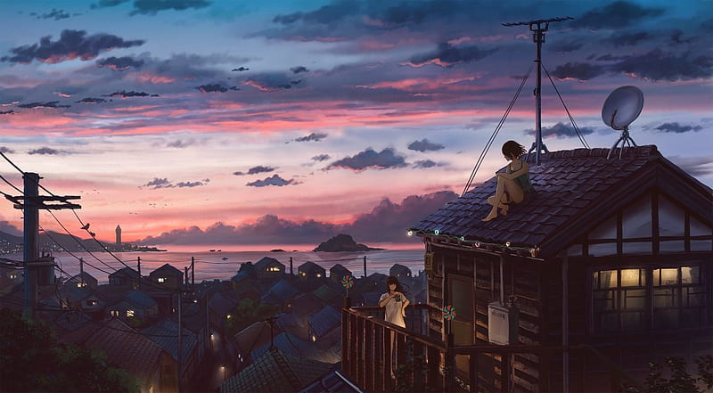 Summer Anime Scenery, japan, HD phone wallpaper | Peakpx