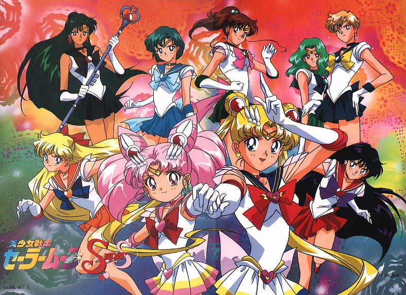 Sailor Moon Super S, moon, sailor, serena, sailor moon, HD wallpaper
