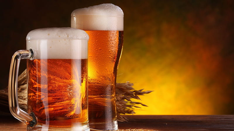 A Glass Of Beer, alcohol, beer, drinks, HD wallpaper