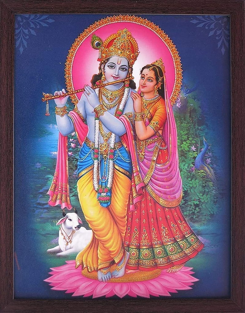 Romy Singh, gods, radhe krishna, HD phone wallpaper