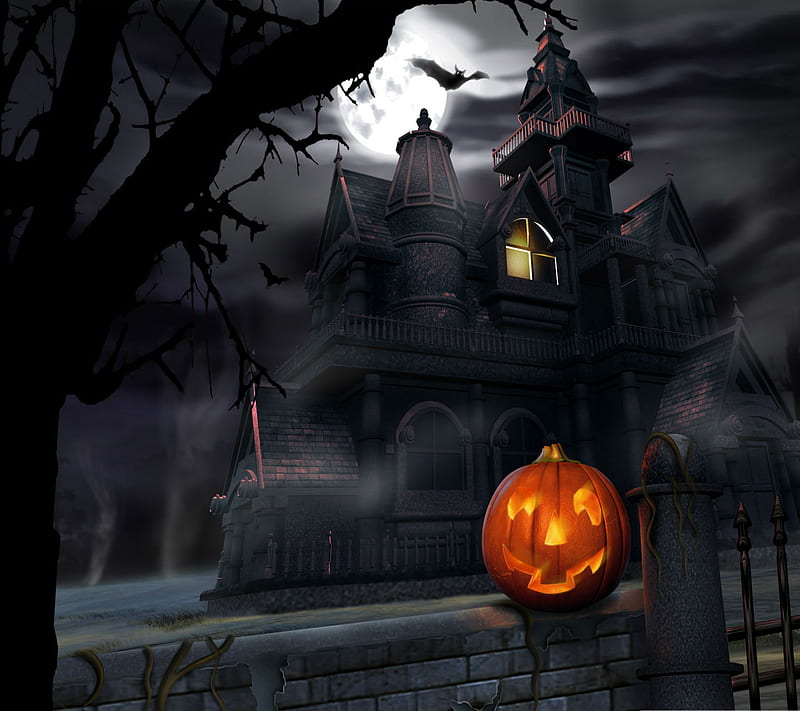 Happy Halloween, 2013, cool, dark, halloween, happy, new, nice, pumpkin ...
