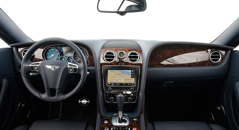 Bentley Continental GT Orange Flame - Interior , car, HD wallpaper