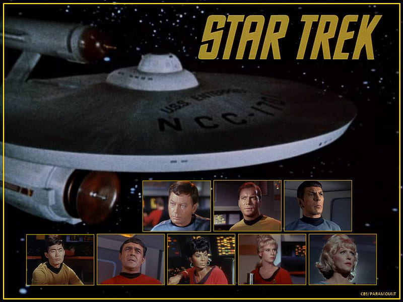 Star Trek Original Series Cast v1, cast, star trek, tos, classic trek, HD wallpaper
