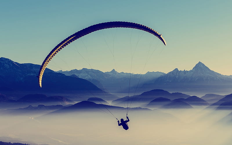 paragliding sky flight-HIGH Quality, HD wallpaper