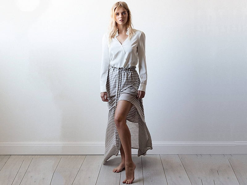 Samara Weaving, model, legs, skirt, blouse, bonito, 2018, Samara, actress, feet, hot, Weaving, HD wallpaper