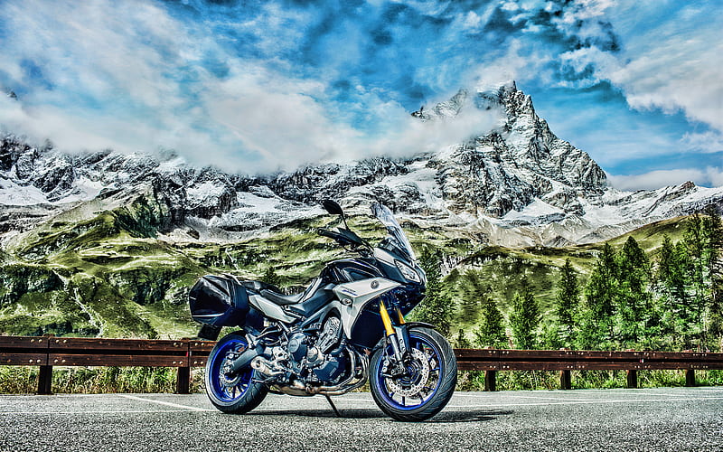 Yamaha Tracer 900GT R, 2019 bikes, touring, 2019 Yamaha Tracer 900GT, japanese motorcycles, Yamaha, HD wallpaper