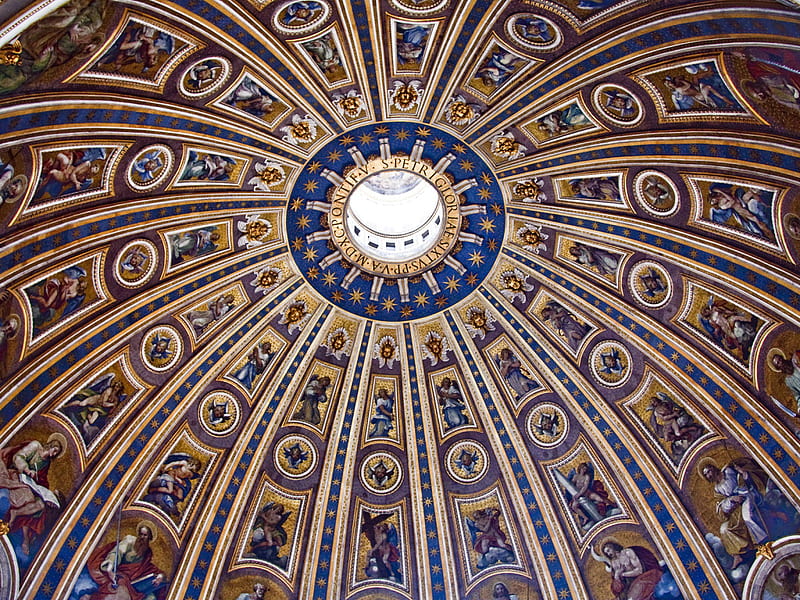 St Peter's Basilica, basicalica, steple, peter, rome, church, saint, HD wallpaper