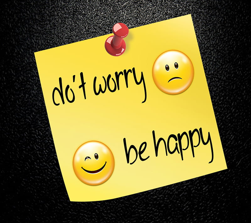 Be Happy, do not worry, new, saying, HD wallpaper