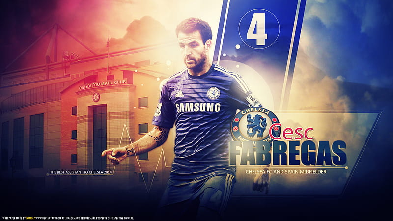 Soccer, Cesc Fàbregas, Chelsea F.C., HD wallpaper