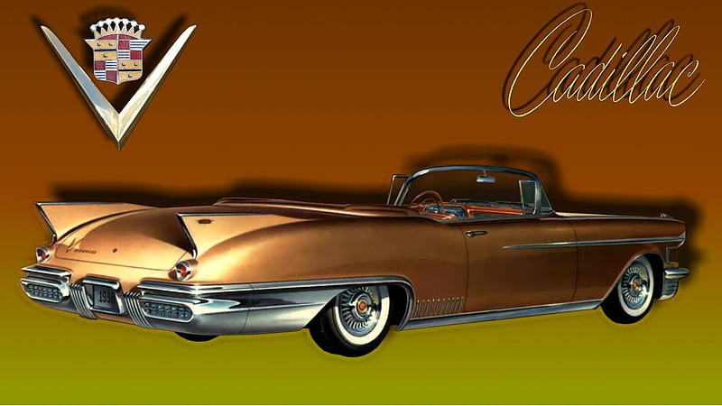 1958 Cadillac Eldorado Biarritz, cadillac, carros, art, automobile, 1958cadillac, vintage, HD wallpaper