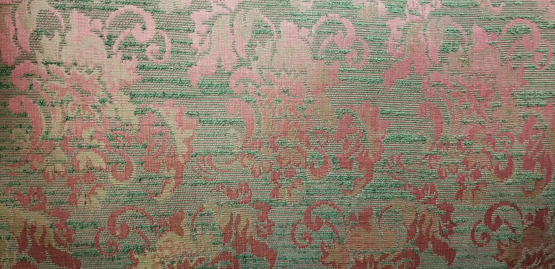 Antique fabric, pattern, red, HD wallpaper