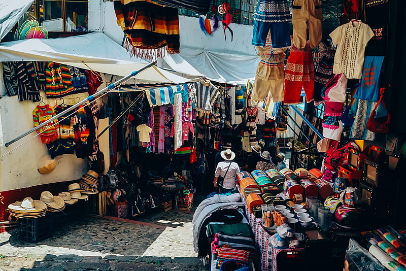 bazaar, people, shopping, merchant, stall, tent, Others, HD wallpaper