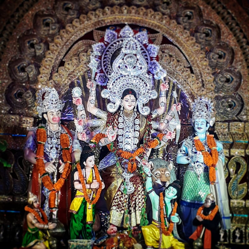 Maa Durga , religious, odisha, cuttack, deulasahi, HD phone wallpaper