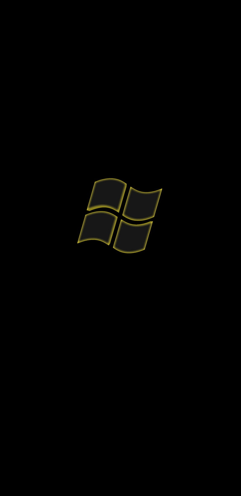 Windows logo yellow, logo, microsoft, windows, windows 10, HD phone wallpaper