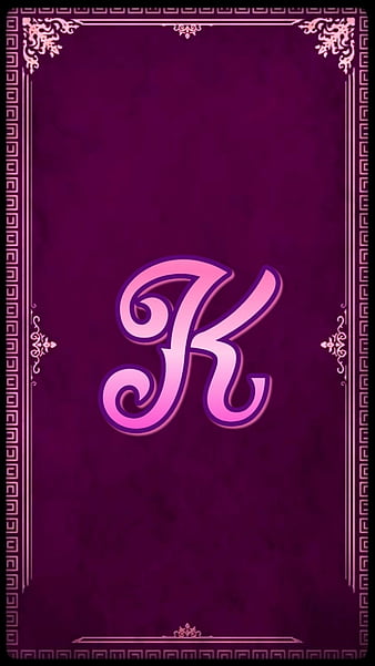 Kindly King K, burgundy, classy, fancy, letter k, letters, pink, pretty,  purple, HD phone wallpaper | Peakpx