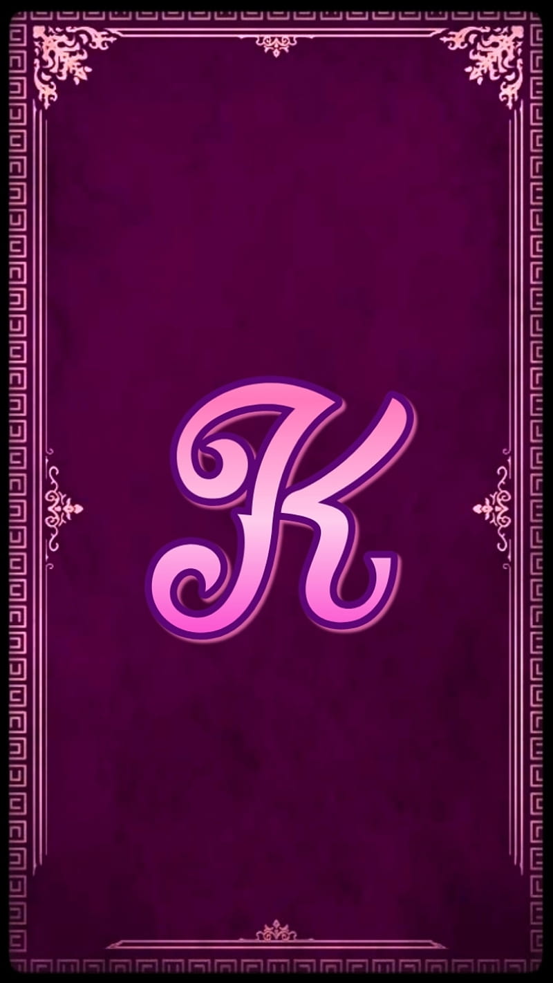 Kindly King K, burgundy, classy, fancy, letter k, letters, pink, pretty,  purple, HD phone wallpaper | Peakpx
