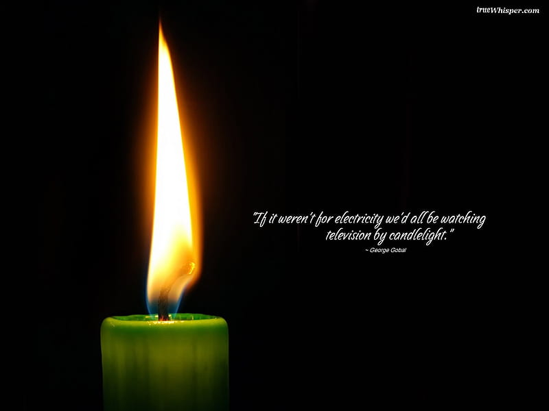 Electricity, candle, quote, candlelight, humour, HD wallpaper