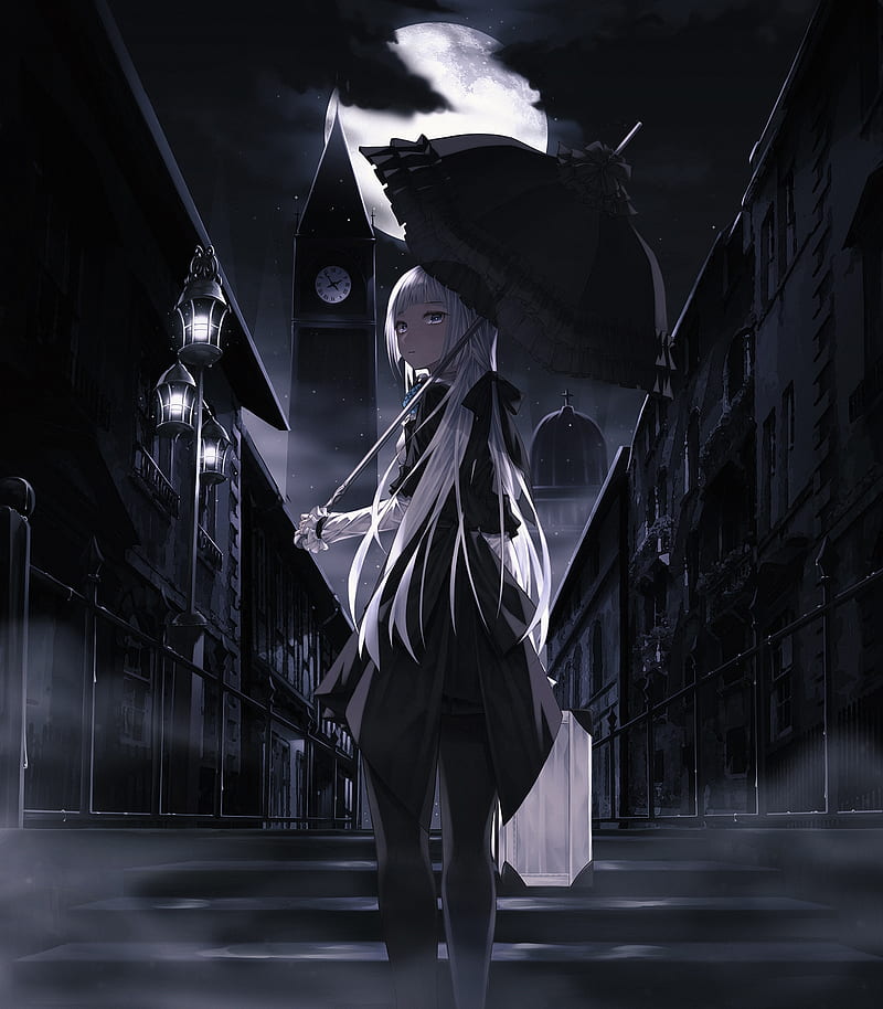 Anime, anime, boy, umbrella, HD phone wallpaper | Peakpx