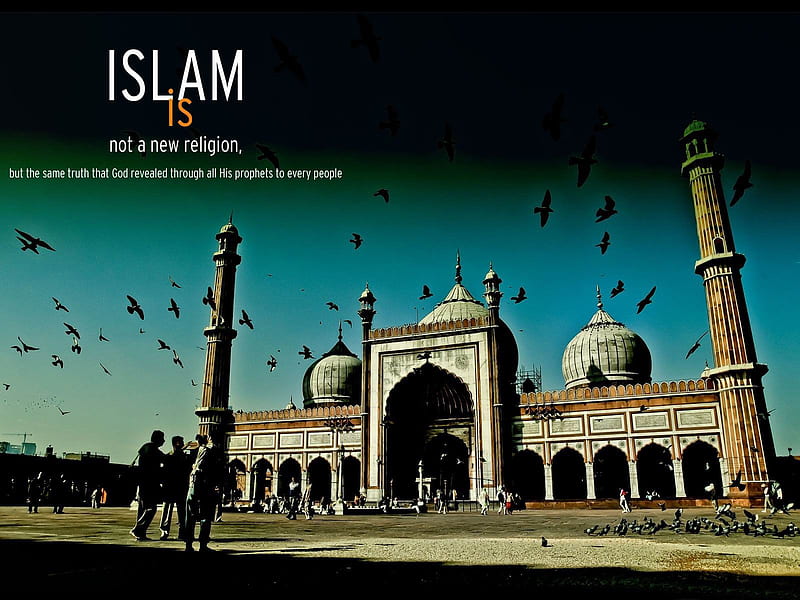masjid-PS creative theme design, HD wallpaper