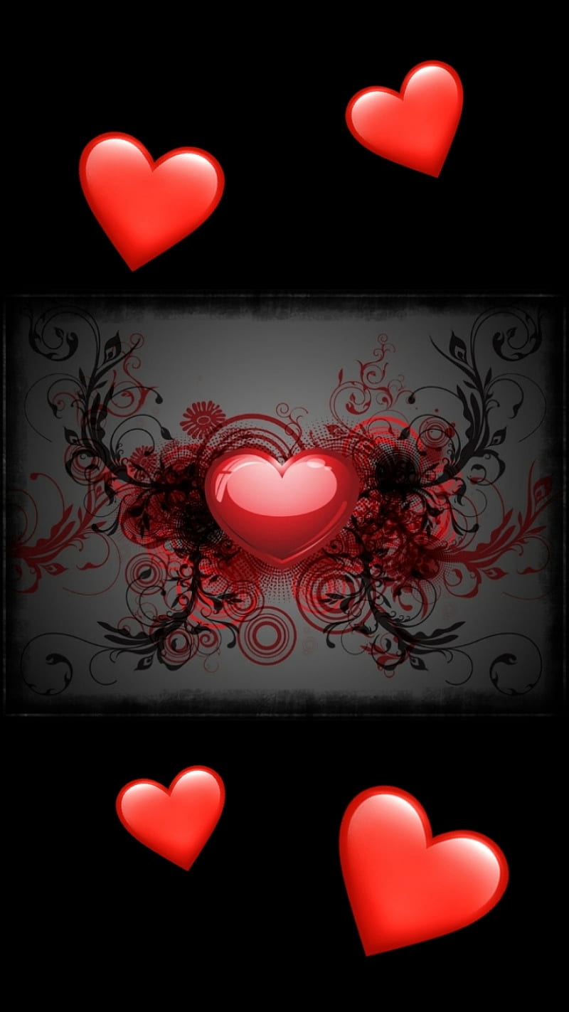 Corazones rojos, negro, Fondo de pantalla de teléfono HD | Peakpx Corazones rojos, negro, Fondo de pantalla de teléfono HD | Peakpx