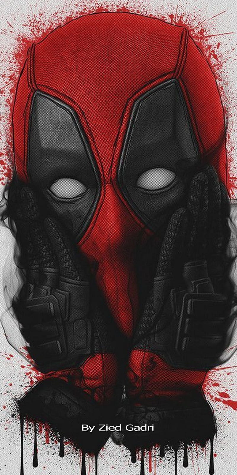 Deadpool, legend, marvel, mask, red, HD phone wallpaper | Peakpx