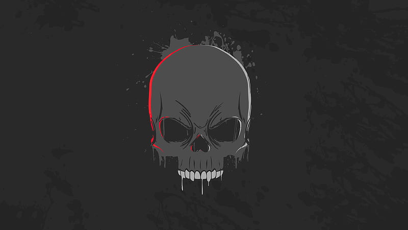 Skull Dark Minimalism , skull, dark, black, minimalism, minimalist, artist, artwork, digital-art, HD wallpaper
