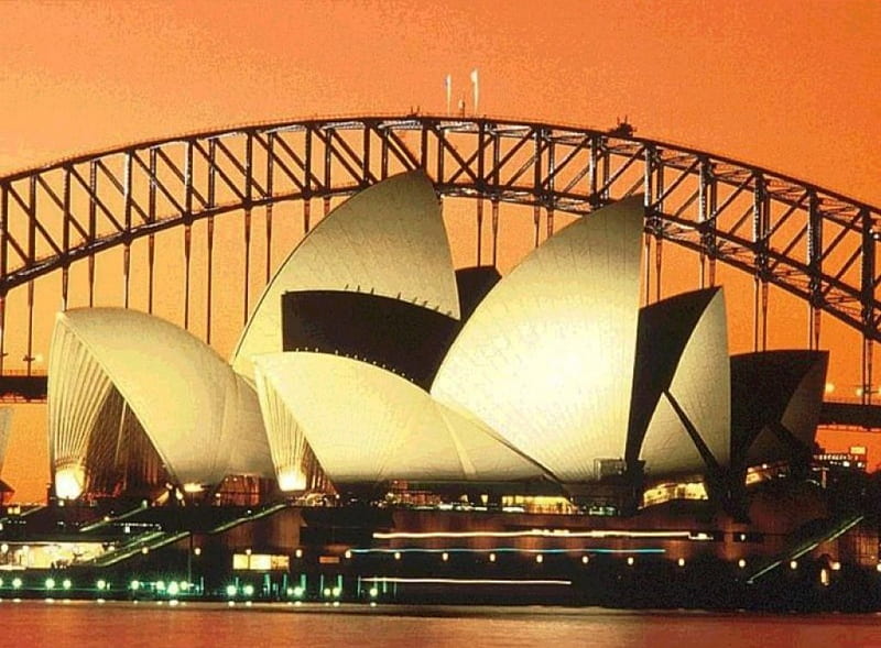 Beautiful,Sydney,Harbour,Bridge,And,Opera,House, Bridge, bonito, And, House, Harbour, Opera, Sydney, HD wallpaper