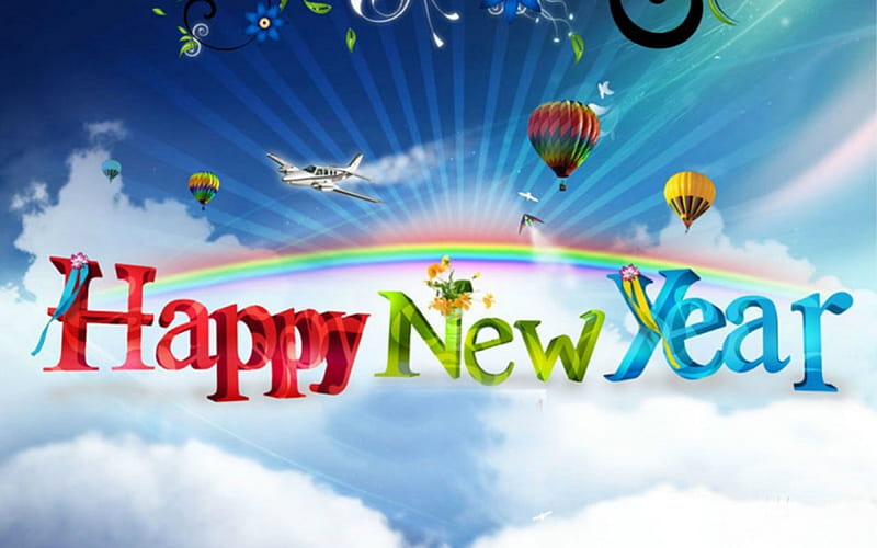 Happy new year, new year, greeting, holiday, wish, HD wallpaper | Peakpx
