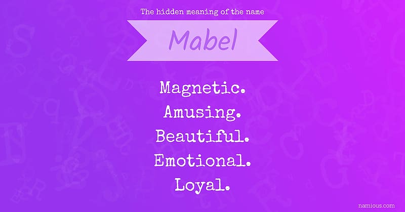 mabel meaning, god, bible, names, relation, HD wallpaper