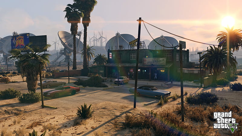 Grand Theft Auto V, desert, open world, rockstar games, town, video game,  game, HD wallpaper | Peakpx