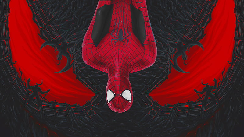 Spiderman Venom Art, spiderman, venom, superheroes, artist, artwork, behance, HD wallpaper
